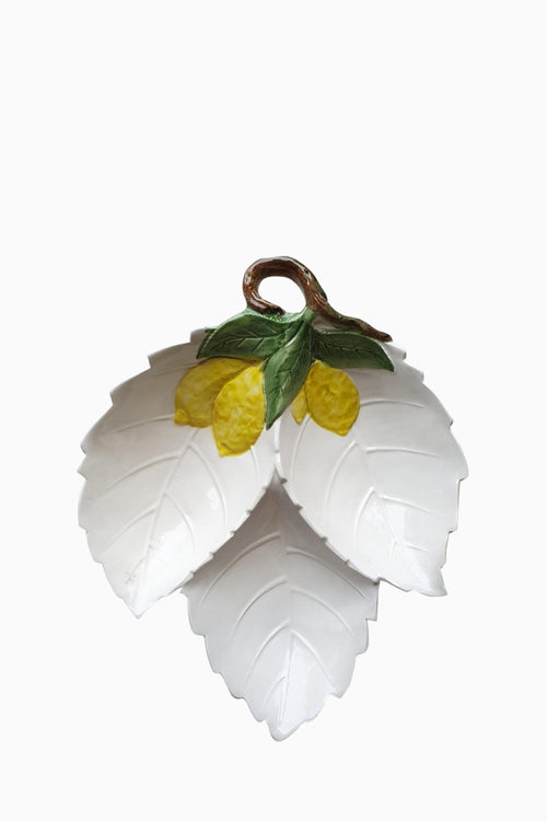 Lemon Collection Hand-Painted Ceramic Starter Dish No. 3