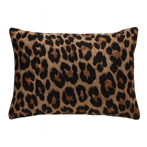 Carino Cushion — Leopard Jacquard (45x45 cm)