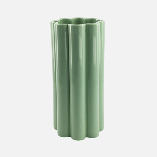 Almond Green Ceramic Vase – Duetto Solo