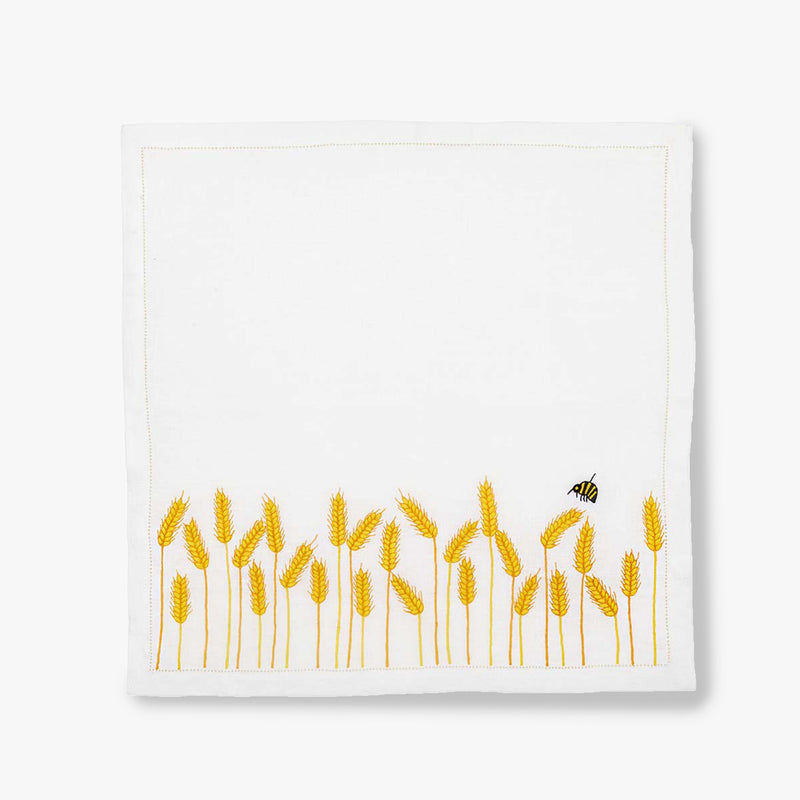 Wheat Napkins, Set of 4, White