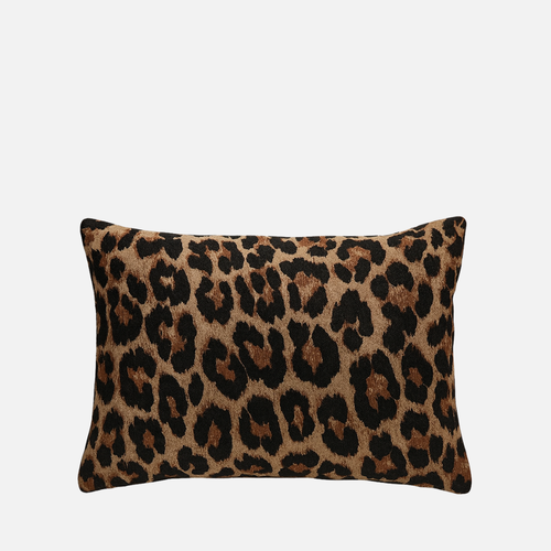 Carino Cushion — Leopard Jacquard (45x45 cm)