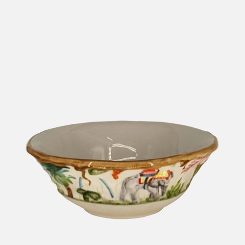 Hand-Painted Tropical Ceramic Bowl – Italian Made