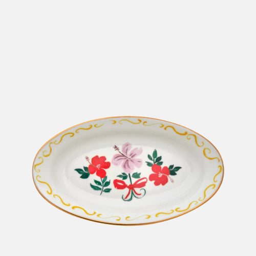 Oval Tray Flower Bow