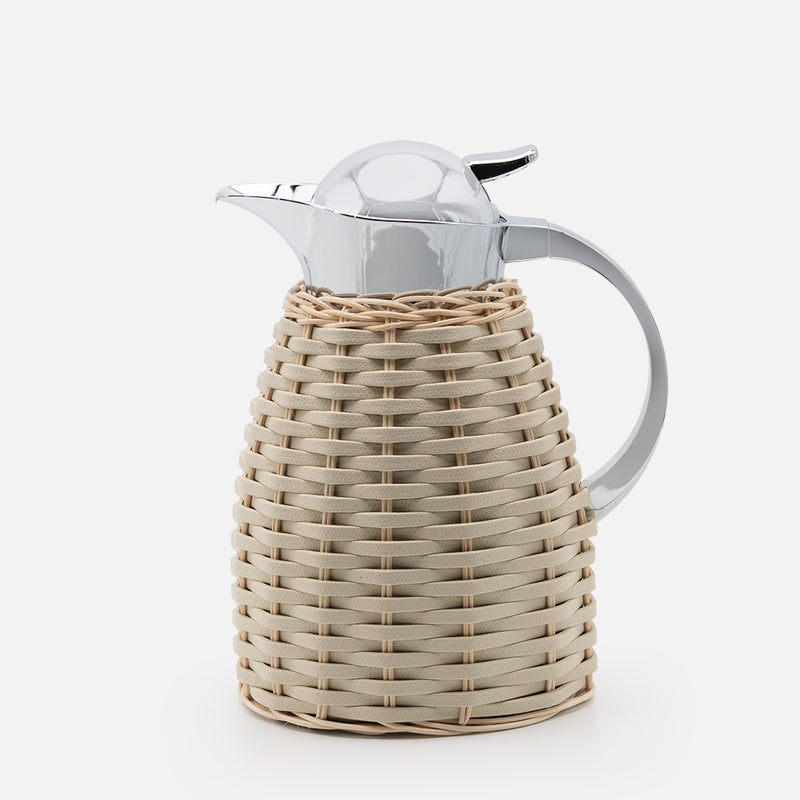 Chantilly Leather & Rattan Carafe 1 L