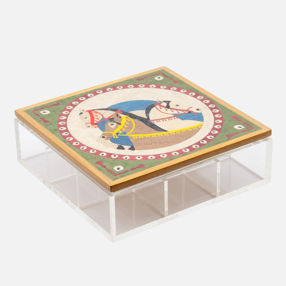 Faras Horses Accessory Box, 25x25cm