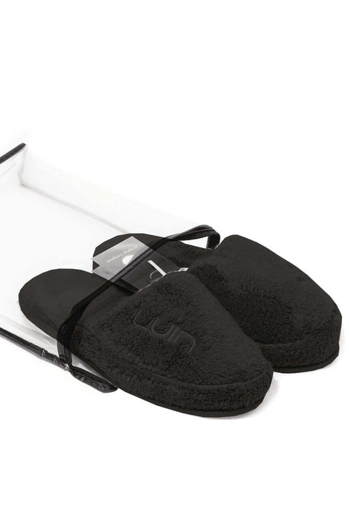 Cosy Bath Slippers L/XL (41-44) Black
