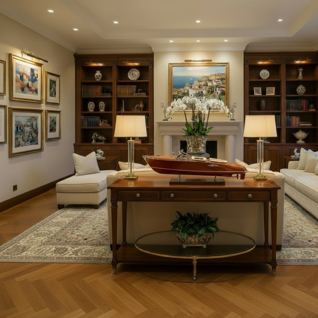 Riva Aquarama Special Model Boat, Ivory Upholstry, 58cm'