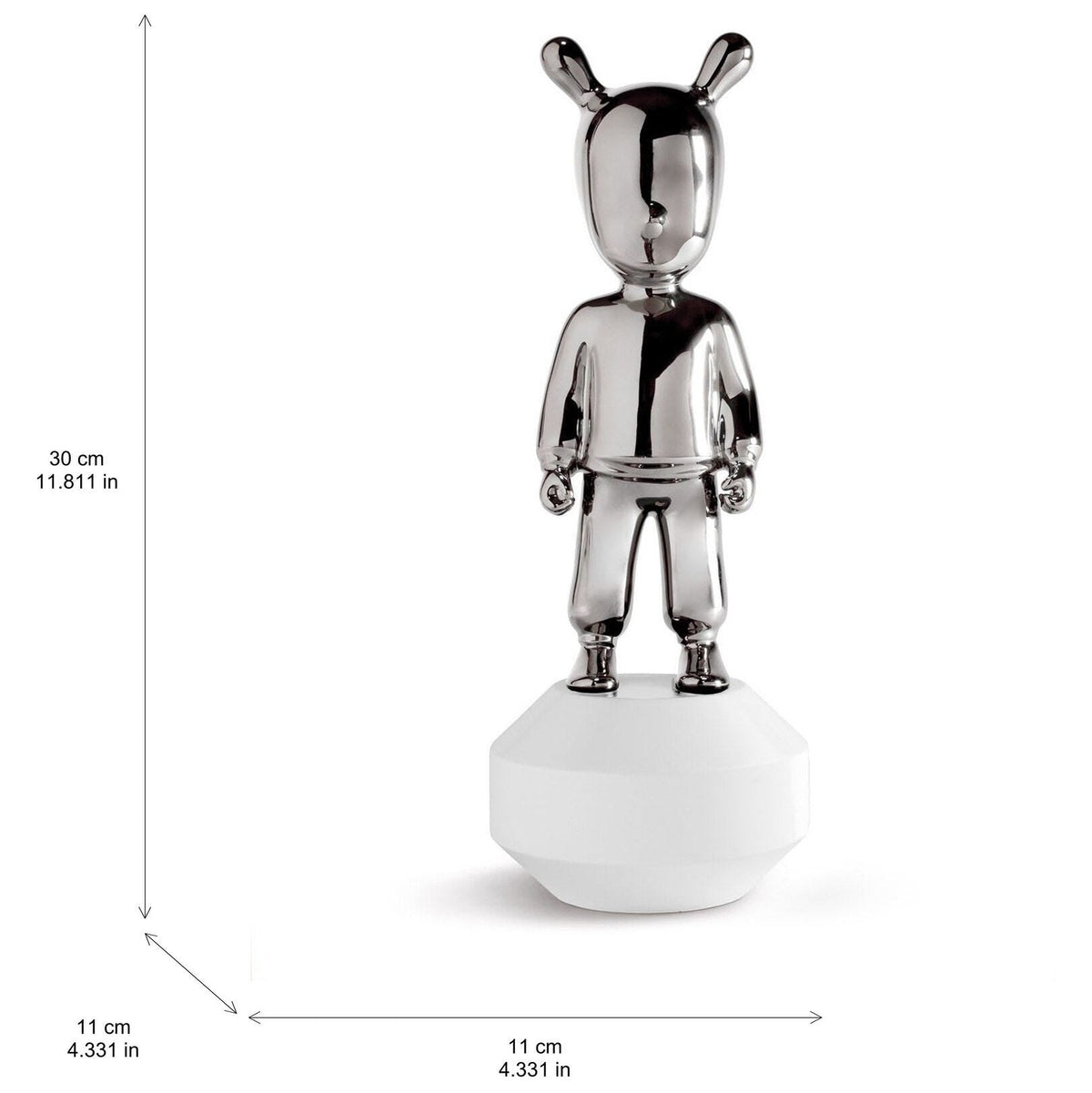 The Silver Guest Figurine. Small Model.