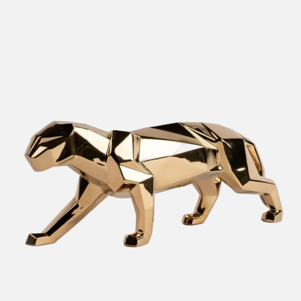 Panther Sculpture Golden