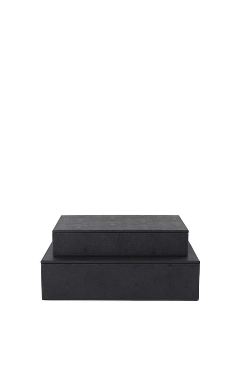 Sting Storage Boxes, Black, Set of 2