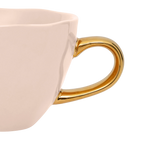 Good Morning Ceramic Cappuccino & Tea Cup Ø11 cm – Old Pink