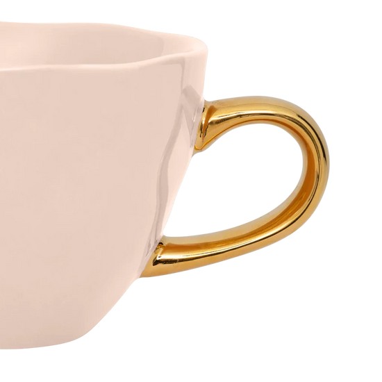 Good Morning Ceramic Coffee Cup Ø8 cm – Old Pink