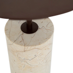 Side Table Macy B – Beige Marble & Metal