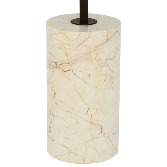 Side Table Macy B – Beige Marble & Metal