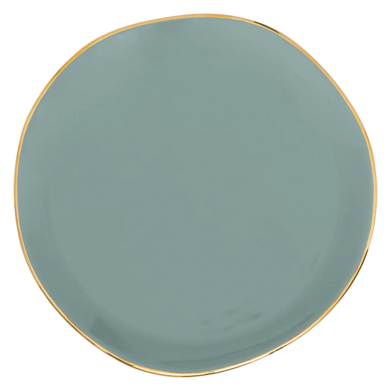 Good Morning Cappuccino & Tea Cup with Plate Set of 4 – Papaya/Slate