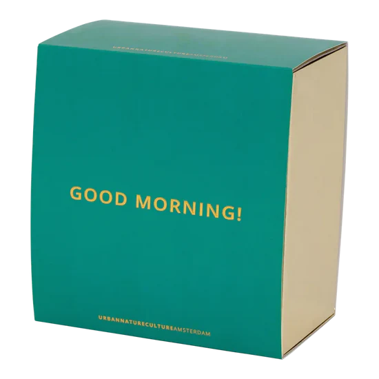 Good Morning Cappuccino & Tea Cup with Plate Set of 4 – Papaya/Slate