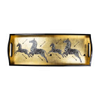 Bar Tray Gold Zebras