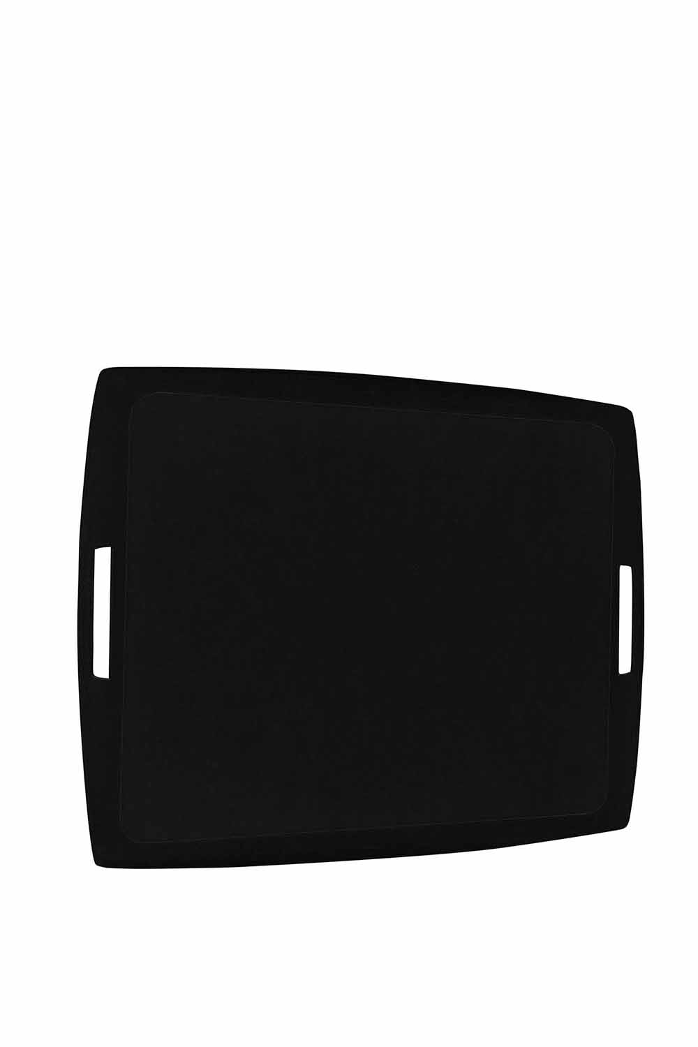 Linen Acrylic Tray, Noir, 54x43cm