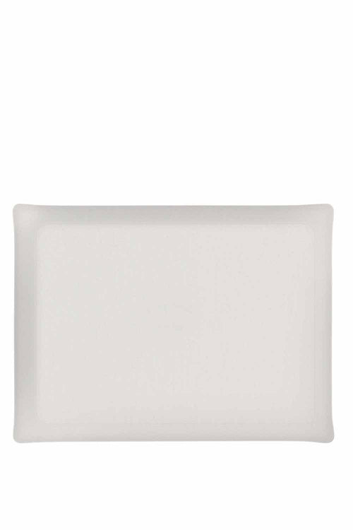 Linen Acrylic Tray, Blanc, 60x45cm