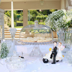 طبق تاج الجوهرة ذو القاعدة مع قبة، 33 سم