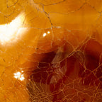 Crackled Glass Ball Body Vase - L