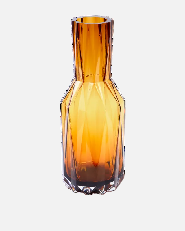 Glass Folds Vase (Large) Ochre