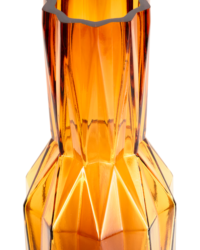 Glass Folds Vase (Large) Ochre