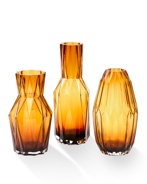 Glass Folds Vase (Large) Ochre