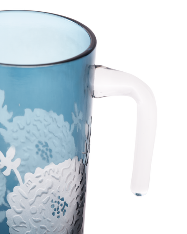 Peony Pitcher Dark Blue