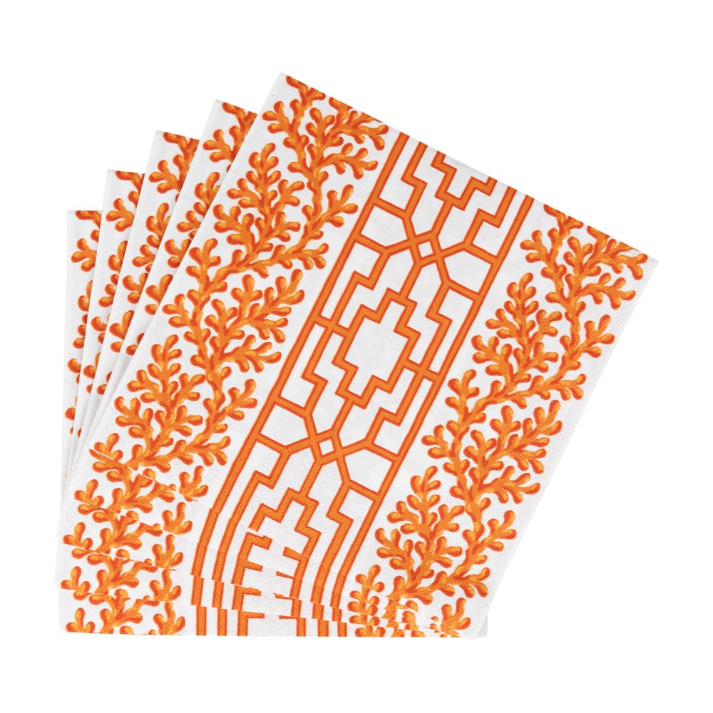Coral &amp; Trellis Luncheon Napkins