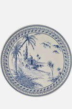 Cake Plate - Blue Mismatched