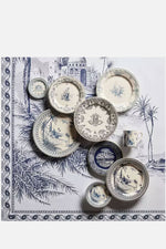 Cake Plate - Blue Mismatched