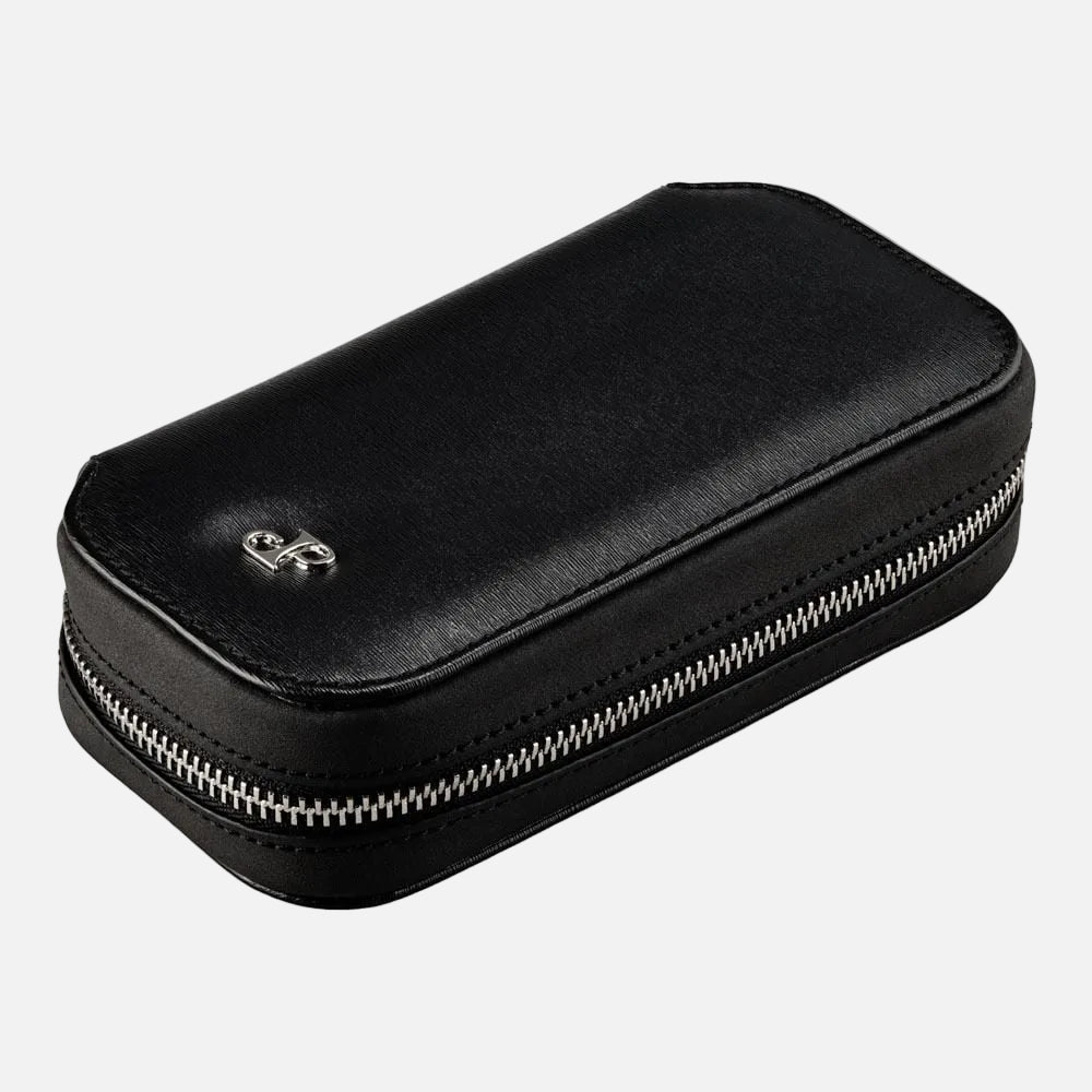 Philipp 2 Piece Watch Zip Case - Black