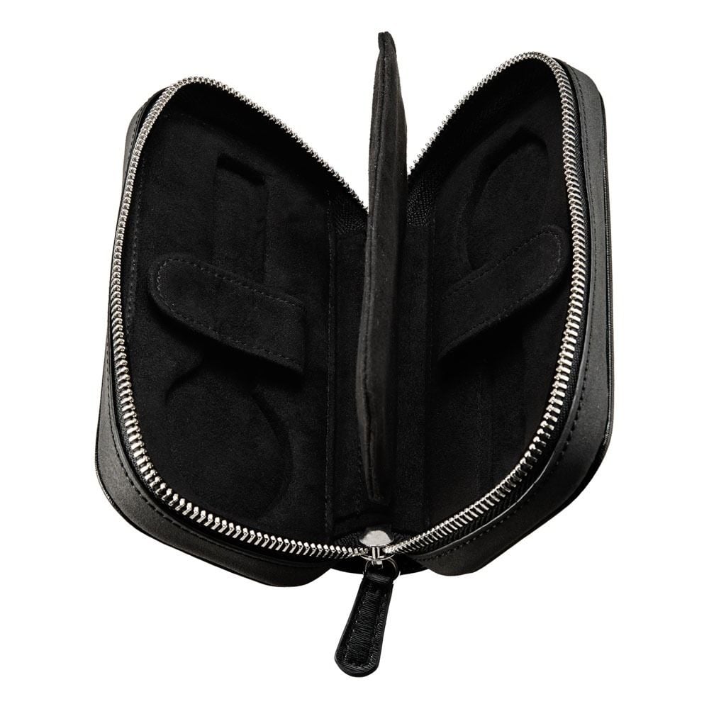Philipp 2 Piece Watch Zip Case - Black
