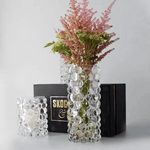 Hurricane Boule Vase – Clear Hand-Blown Glass