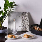 Dimlaj Kareem Large Square Plate (Gold) - Premium Porcelain Plates from Kareem By Dimlaj - Just $315! 