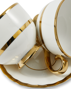 Golden Finds Tea Set White