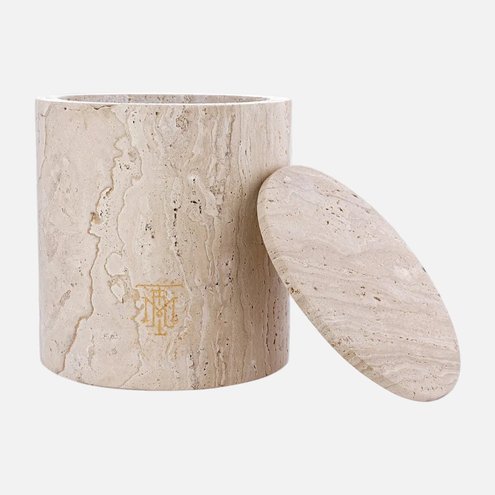 Travertine Candle Holder