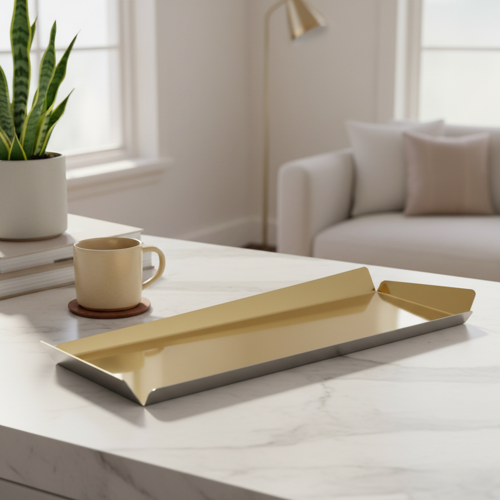 Sommet showplate rect, gold 51Cm