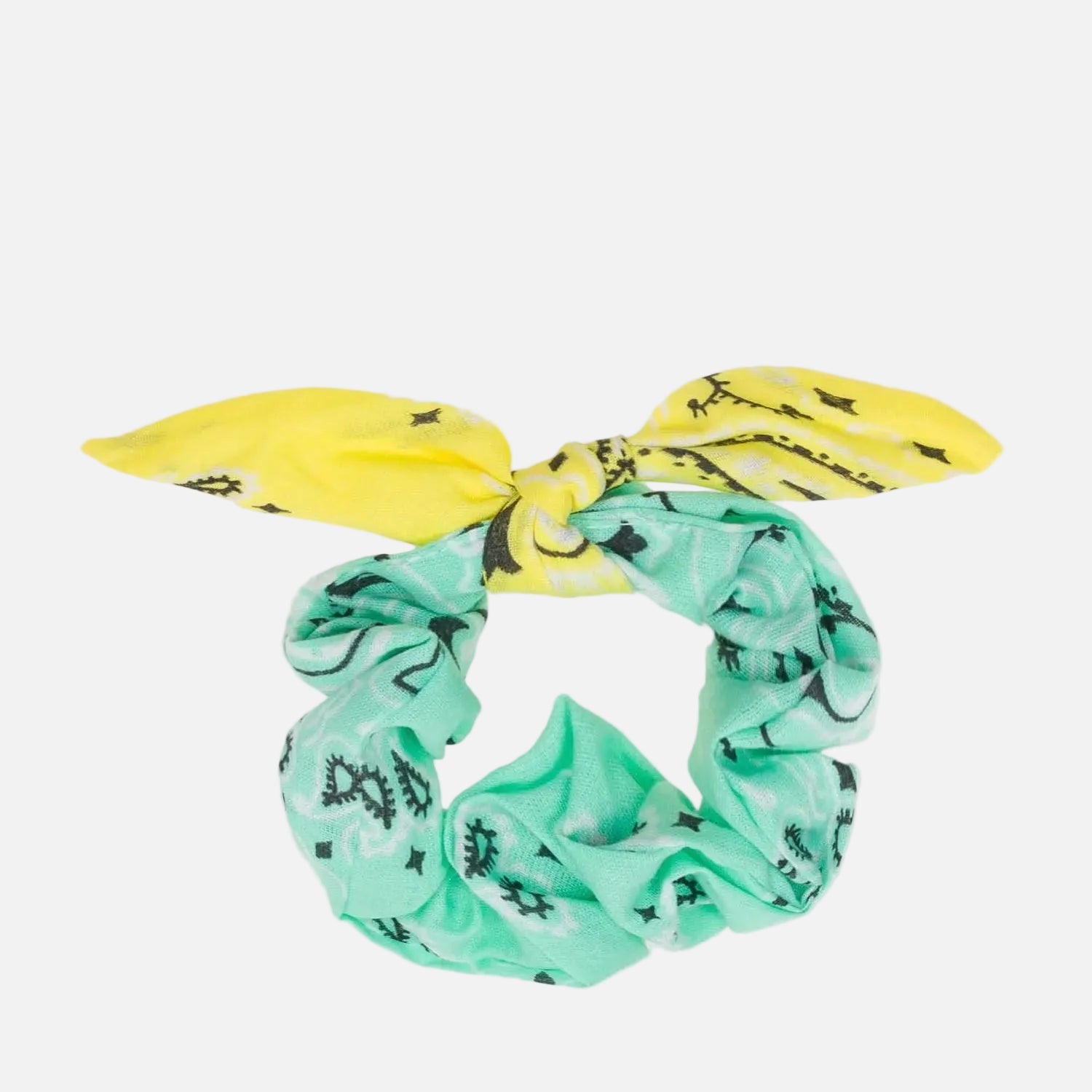 Call It Chouchou Mint/Pale Yellow Hair Scrunchie