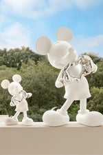 Mickey With Love Small Figurine - White/Silver