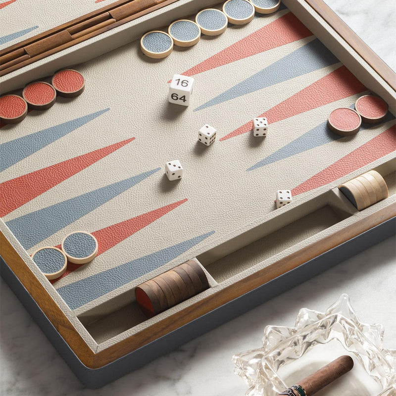 Small Backgammon Case , W: 40.5 D:30.5 H: 6 cm