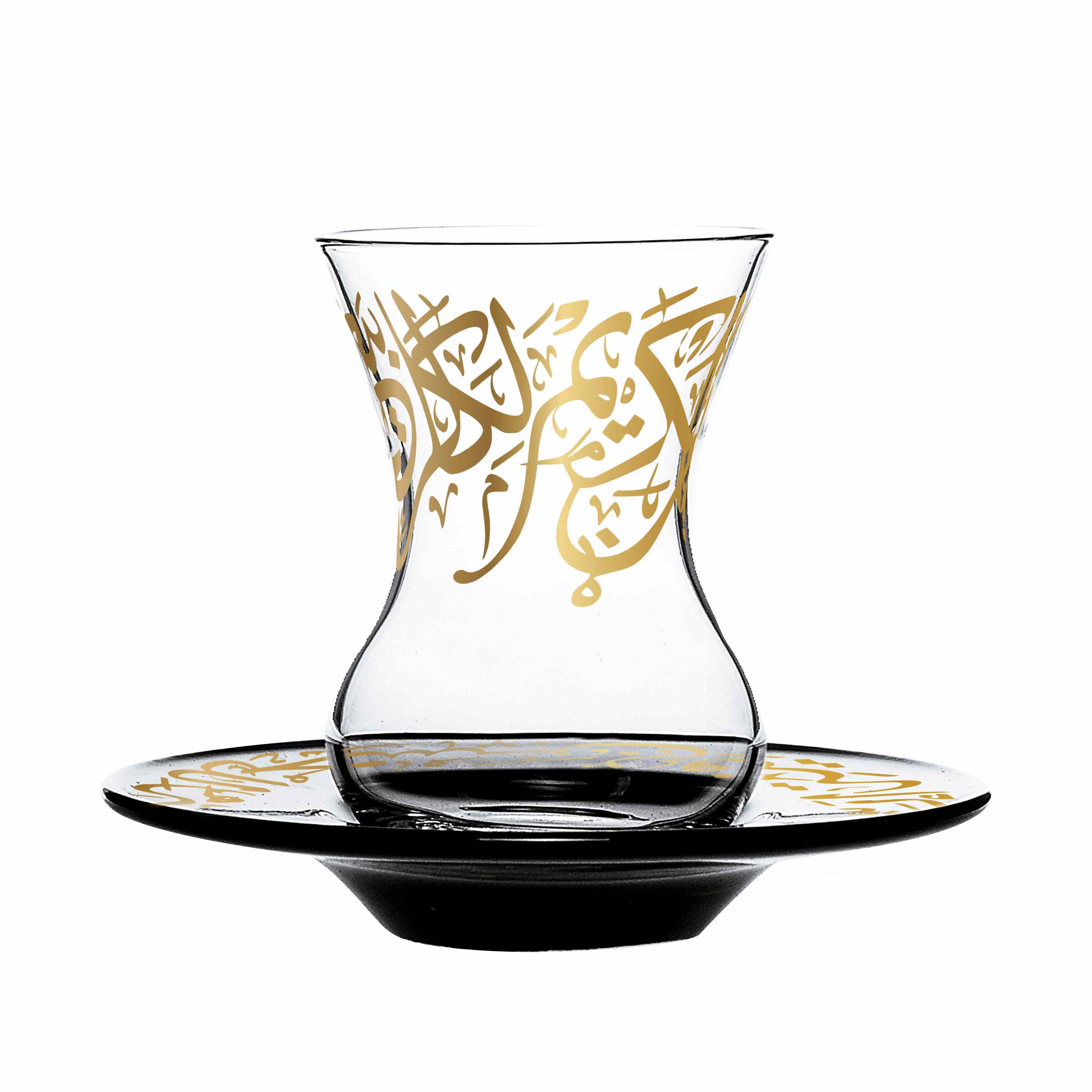 Dimlaj Kareem Set of 6 Pcs Tea Cups and Saucers (Gold) - Premium Tea Cups from Kareem By Dimlaj - Just $375! 