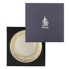 Dimlaj Kareem Large Serving Plate (Gold) - Premium Glass Plates from Kareem By Dimlaj - Just $265! 