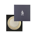 Dimlaj Kareem Set of 6 Pcs Large Plates (Gold) - Premium Glass Plates from Kareem By Dimlaj - Just $580! 
