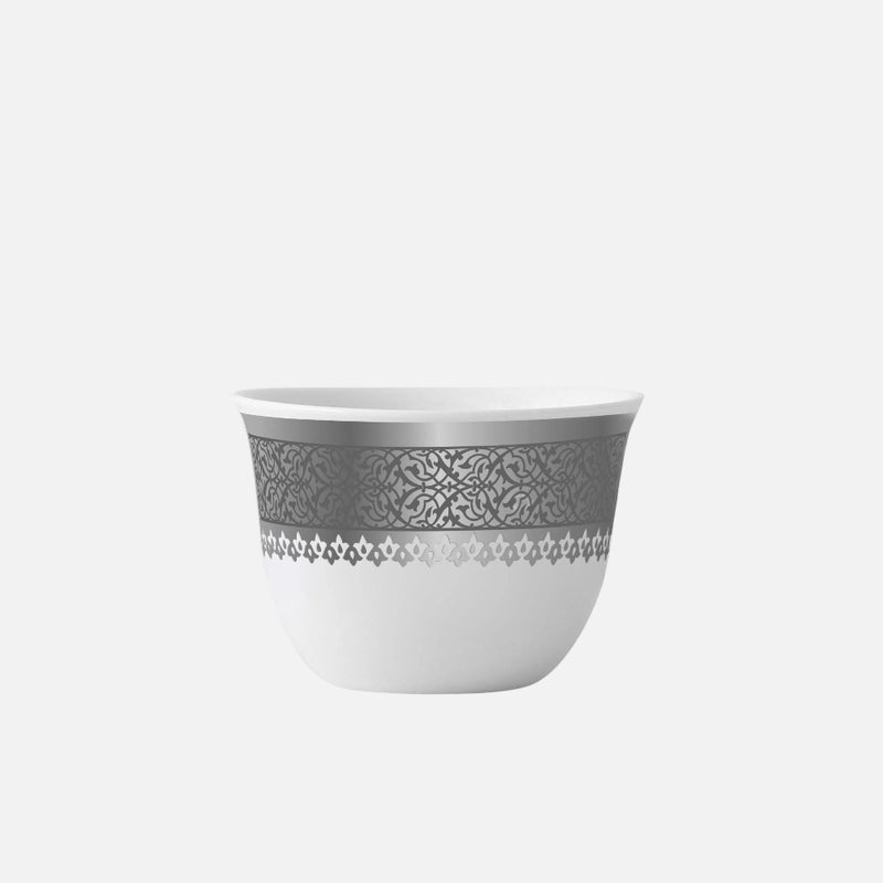 Dimlaj Cordoba Set of 6 Pcs Cawa Cups (Platinum)