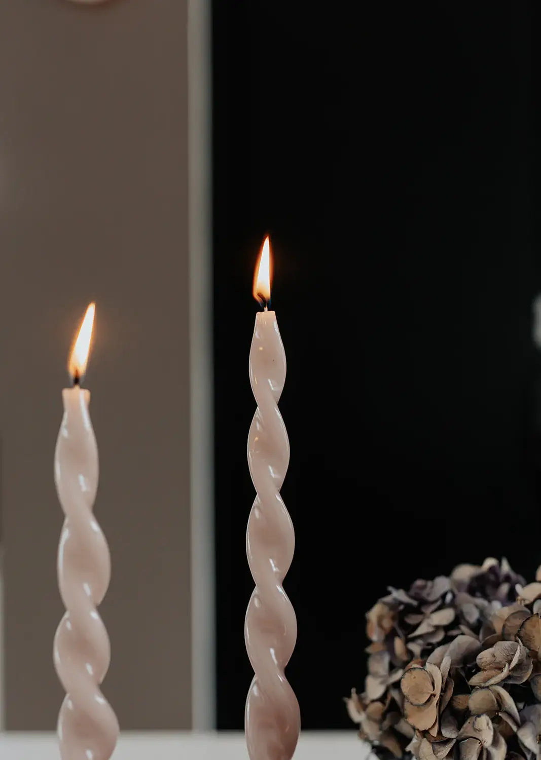 Glossy Full Curl Candle, Blossom Blush, Pack of 4