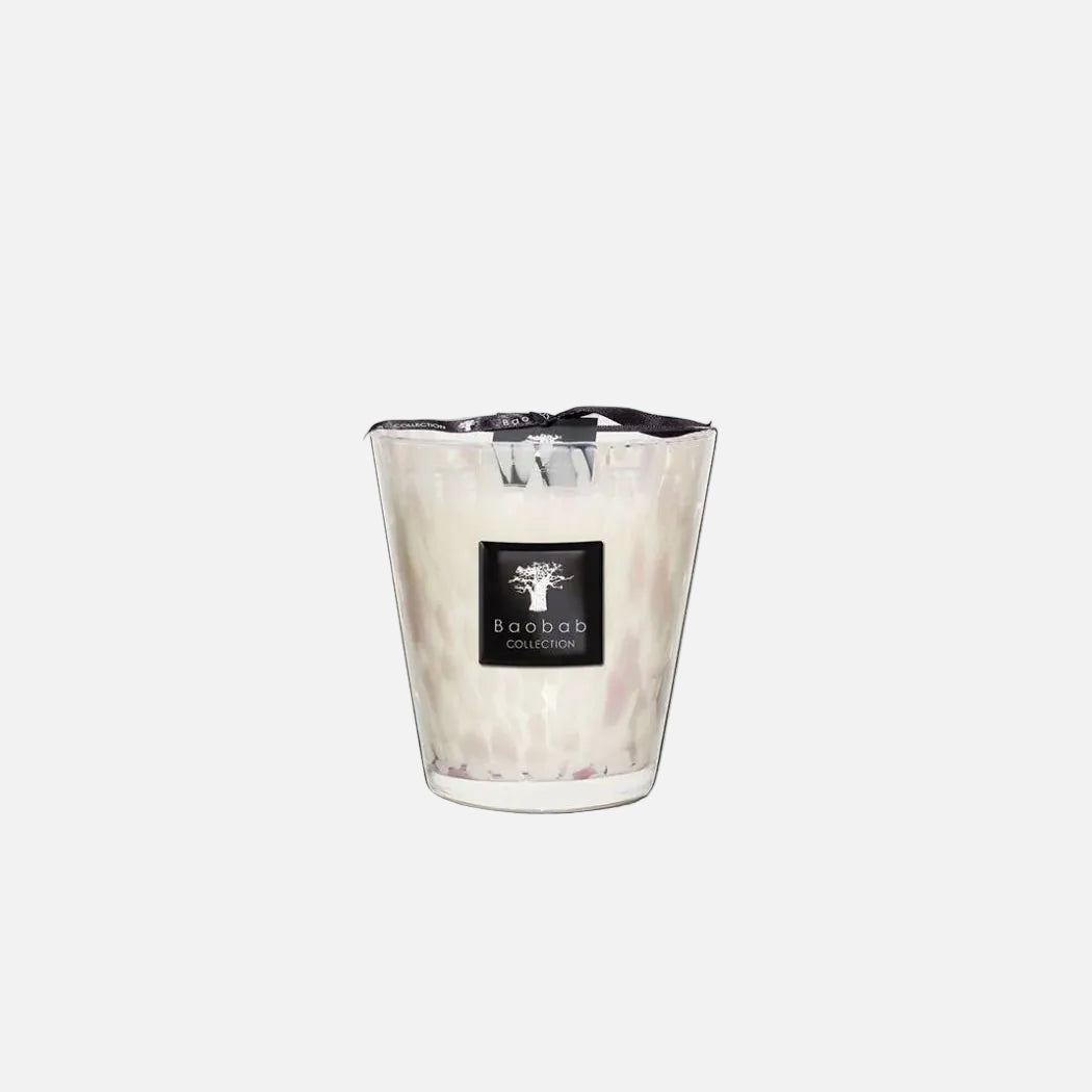 Baobab White Pearls Scented Candle – Max 16