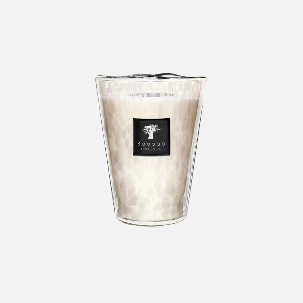 Baobab White Pearls Scented Candle – Max 24