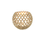 Gold Aluminium Candle Holder – Large Decorative Accent
